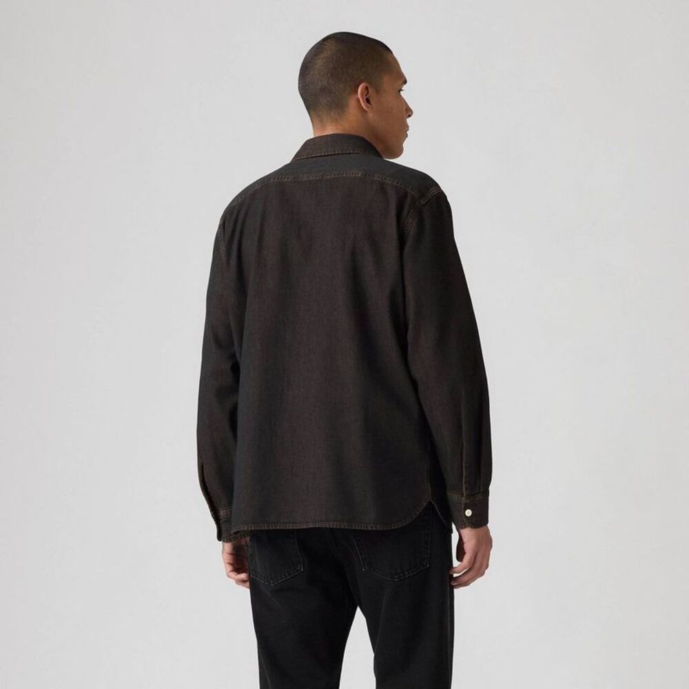 Men's Worker Standard Fit Long Sleeve Button-Down Shirt - Tobacco Brown XL
